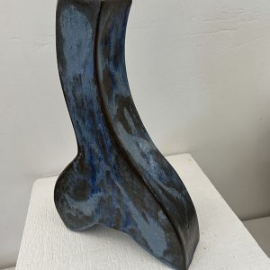 Joel Bennett's blue vessel This piece is from a series of blue hand-built vessels
