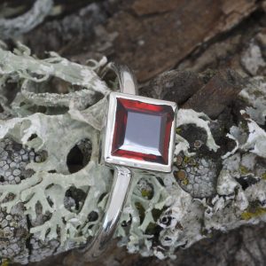 Andrea Pellicani's American Mined™ Garnet and reclaimed sterling silver ring